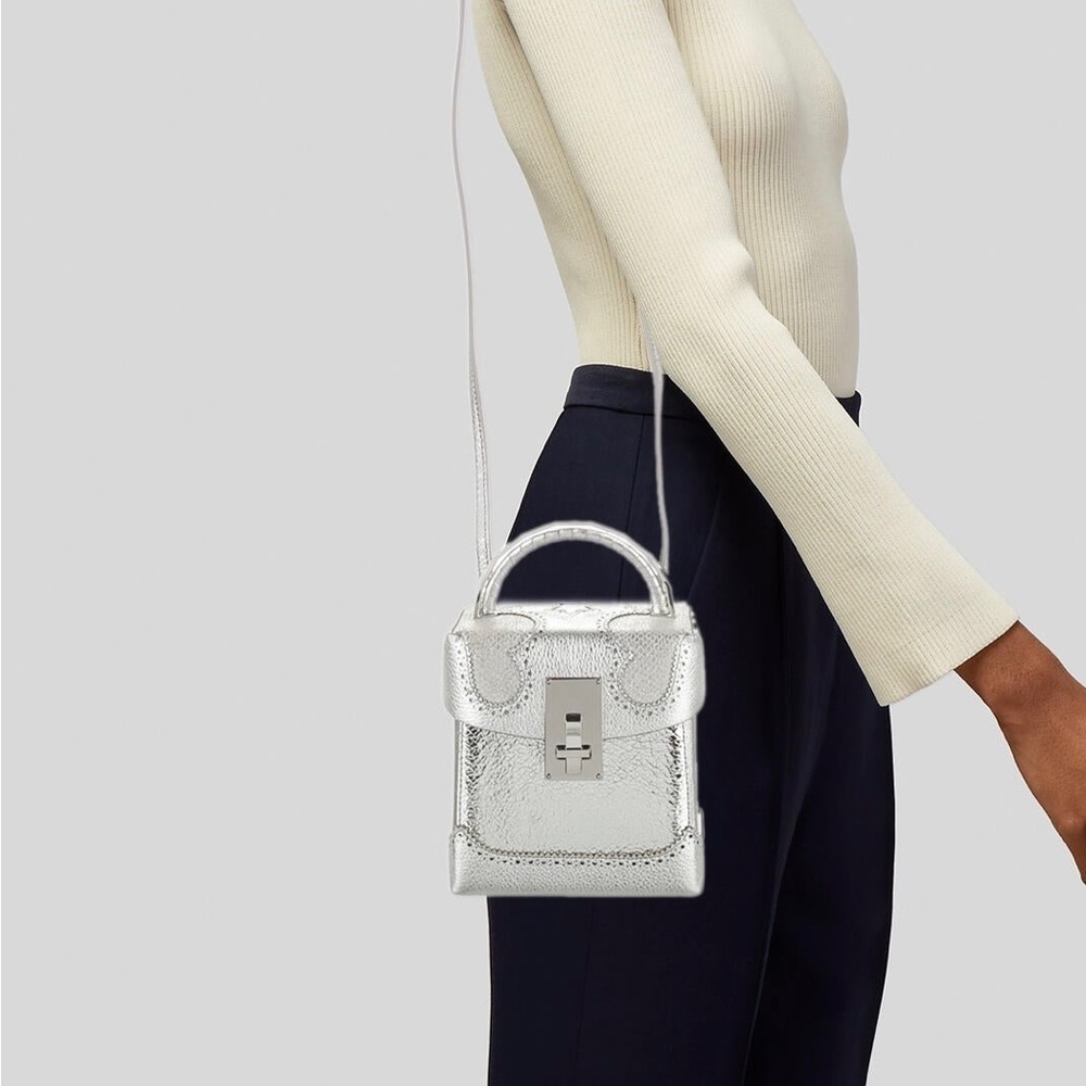 THE VOLON Great Alice Leather Box Bag - Picture 15 of 16